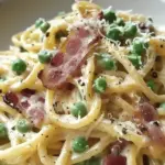 Creamy Bacon and Pea Carbonara