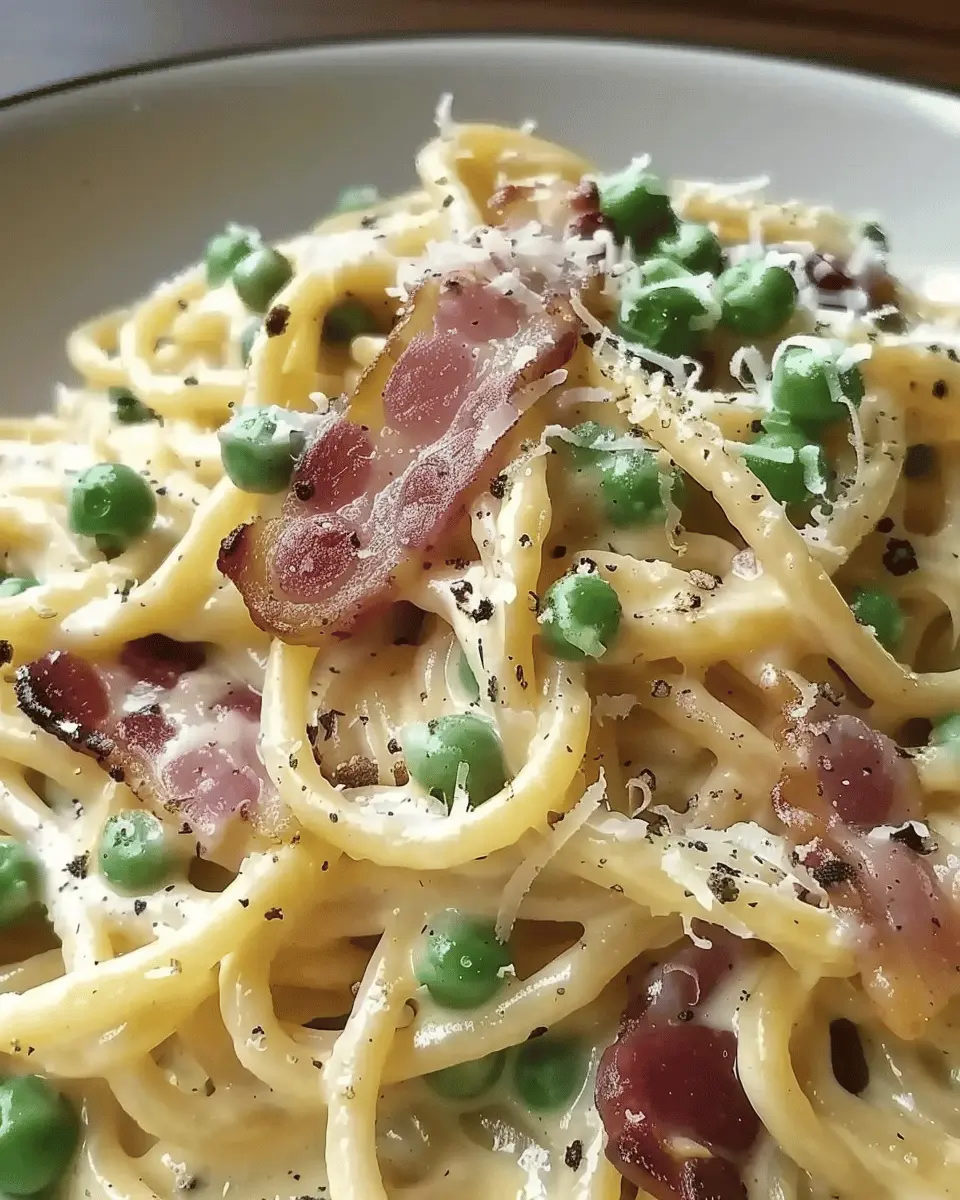 Creamy Turkey Bacon and Pea Carbonara for Easy Weeknight Wins