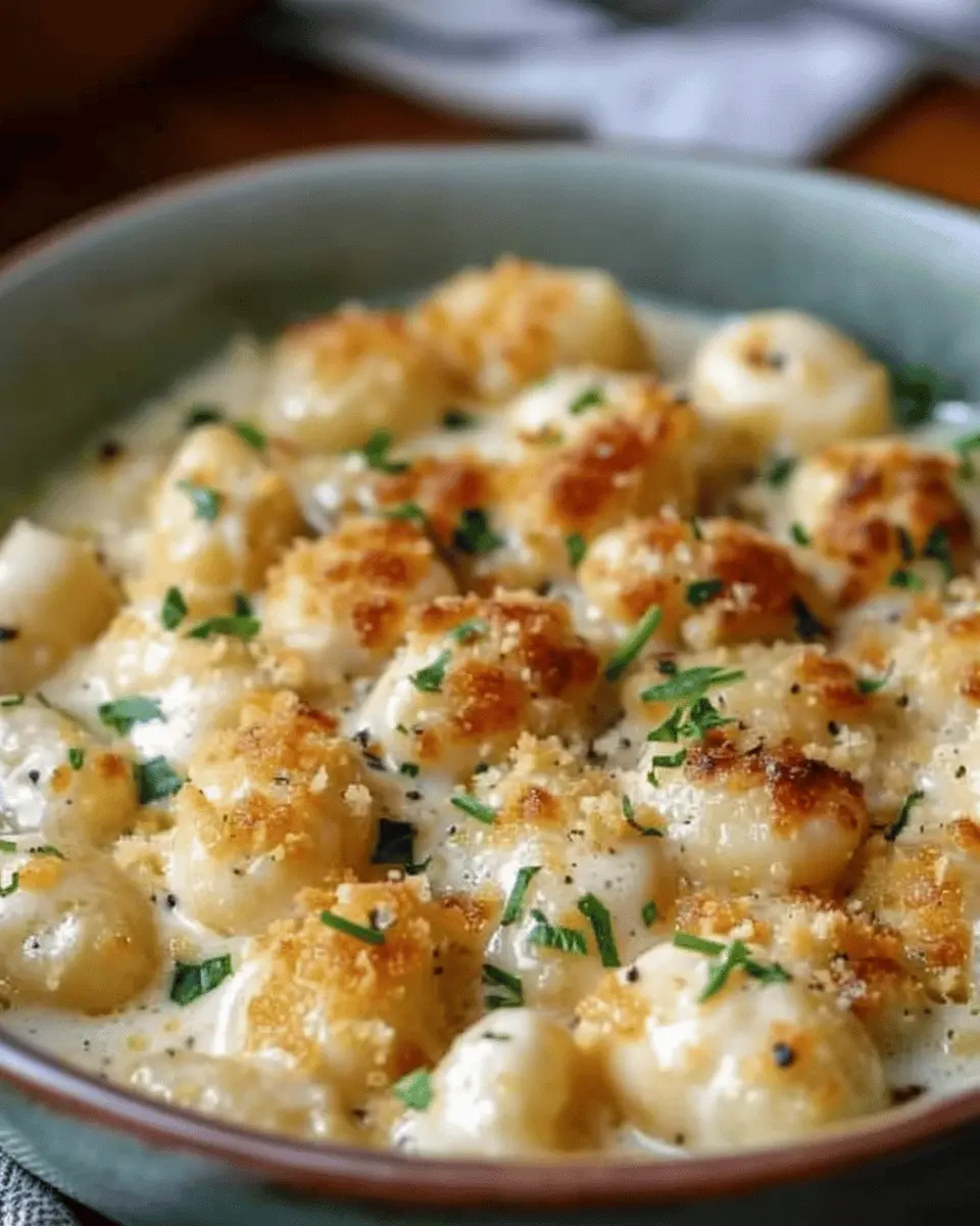 Creamy Crack Chicken Gnocchi with Turkey Bacon: A Cozy Delight