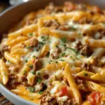 Creamy Rotel Pasta and Ground Beef