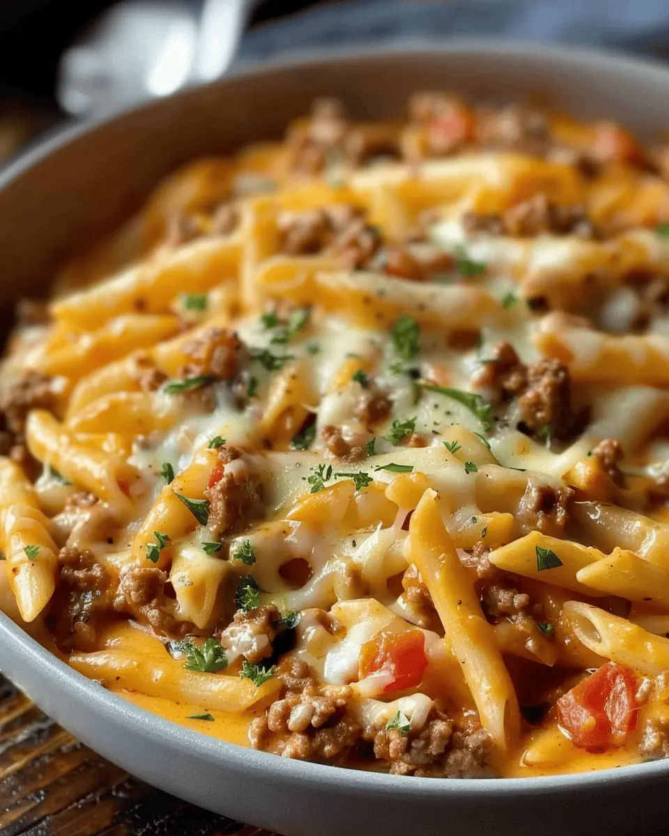 Creamy Rotel Pasta and Ground Beef: An Easy Family Favorite