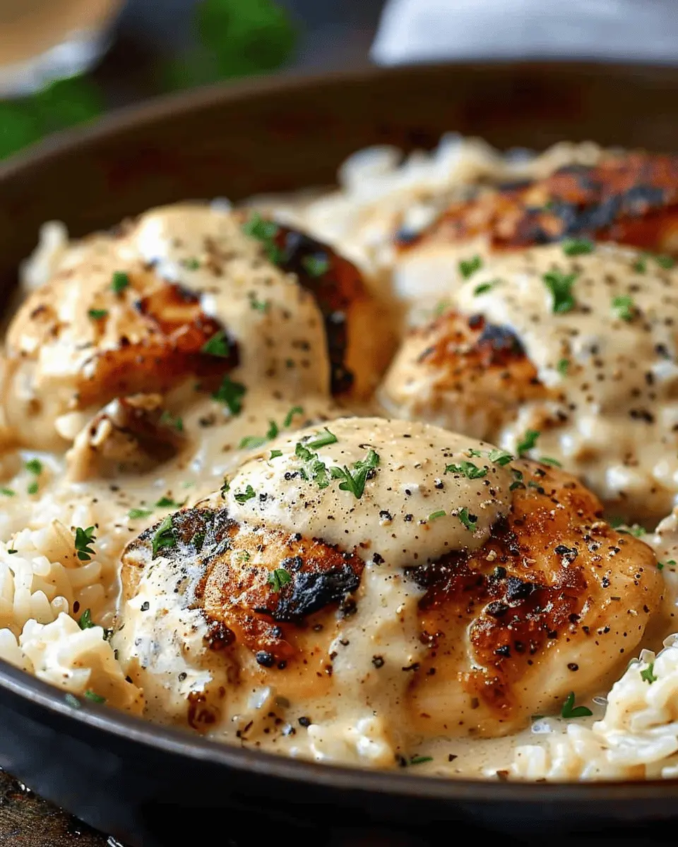 Creamy Smothered Chicken and Rice: Indulgent Comfort Dish for All