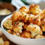 Crispy Parmesan Cauliflower Bites