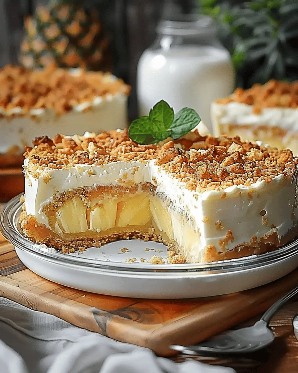 Decadent No Bake Pineapple Cake That’s Creamy and Irresistible