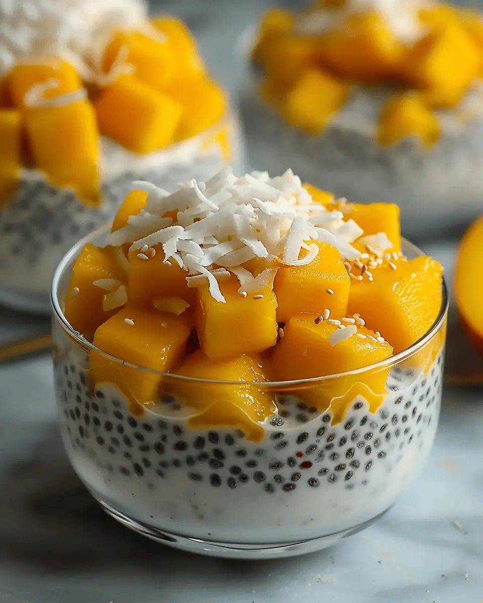 Easy Mango Coconut Chia Seed Pudding for a Refreshing Treat