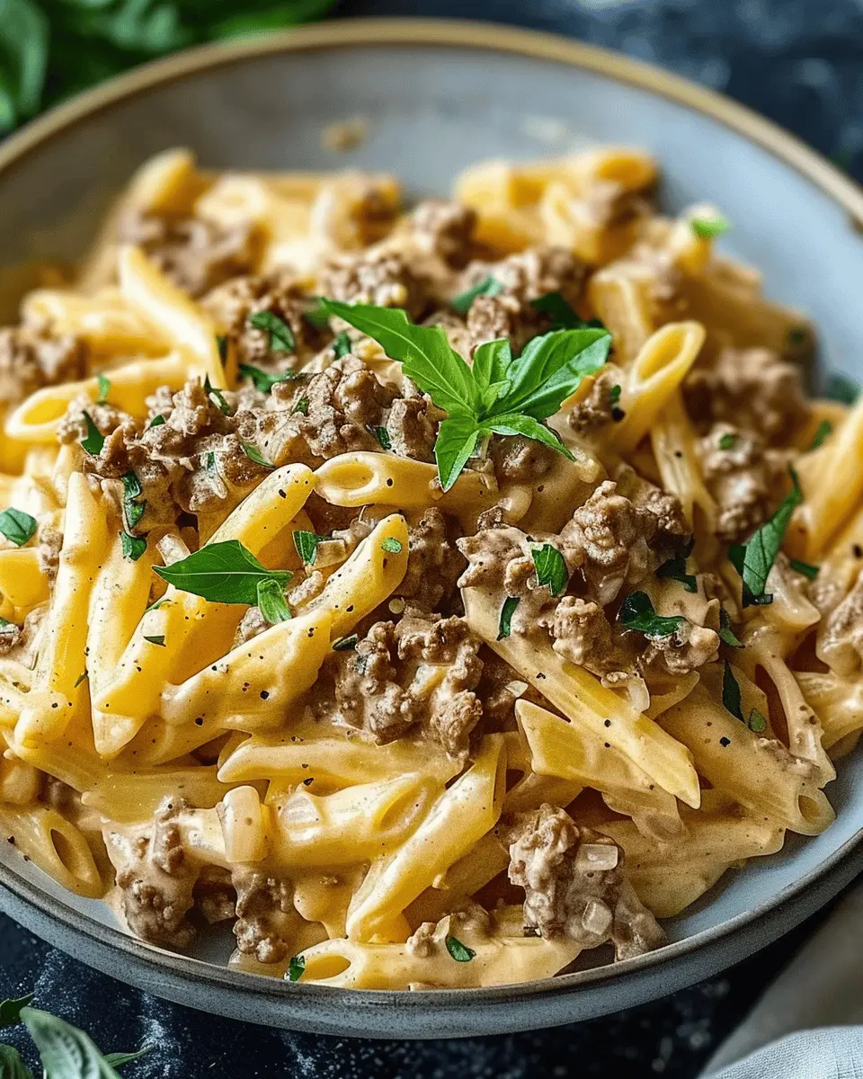 High Protein Creamy Beef Pasta for Easy Weeknight Dinners