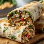 Thai Peanut Chicken Wraps