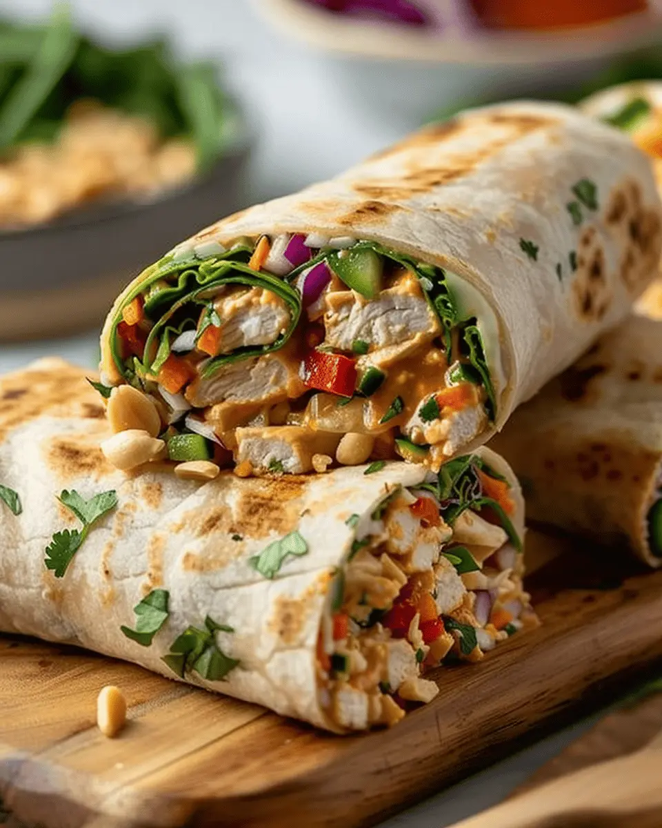 Thai Peanut Chicken Wraps: Easy, Flavorful Meal for Everyone