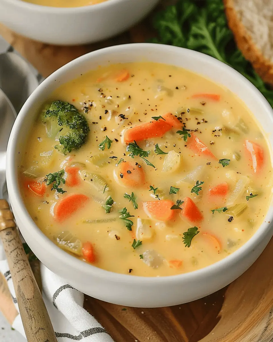 Creamy Vegetable Soup with Turkey Bacon: Easy Comfort in a Bowl