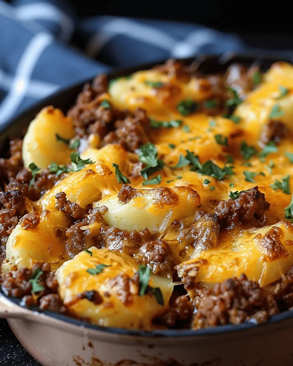 Cheesy Ground Beef and Potatoes: The Best Comfort Food Delight