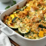 Quick Rotisserie Chicken Zucchini Casserole
