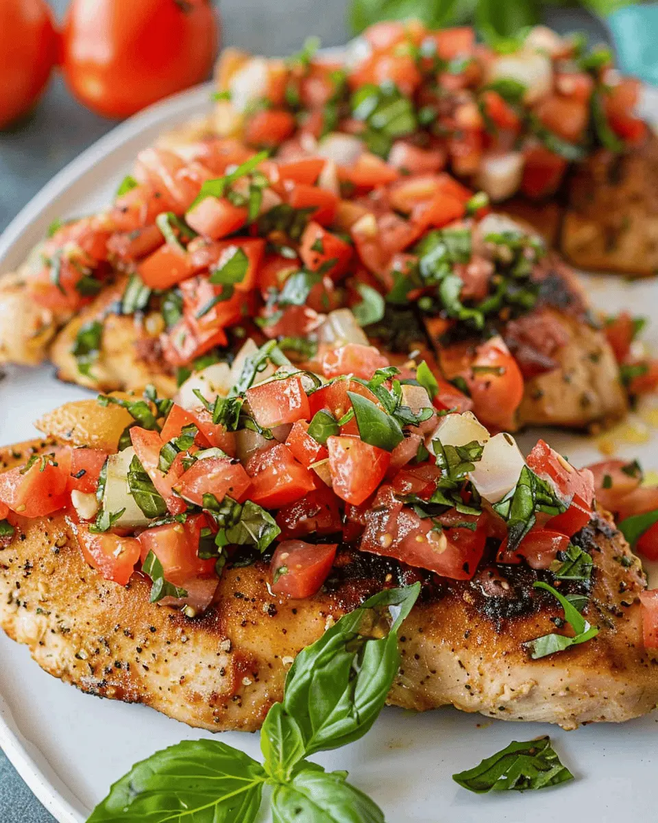 Easy Bruschetta Chicken: A Juicy Twist on a Classic Dish