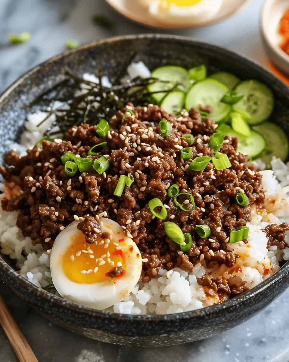 Korean Ground Beef Bowl: Easy & Flavorful Weeknight Dinner