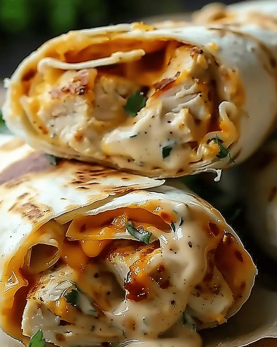Cheesy Garlic Chicken Wraps: Easy & Delicious Weeknight Dinner