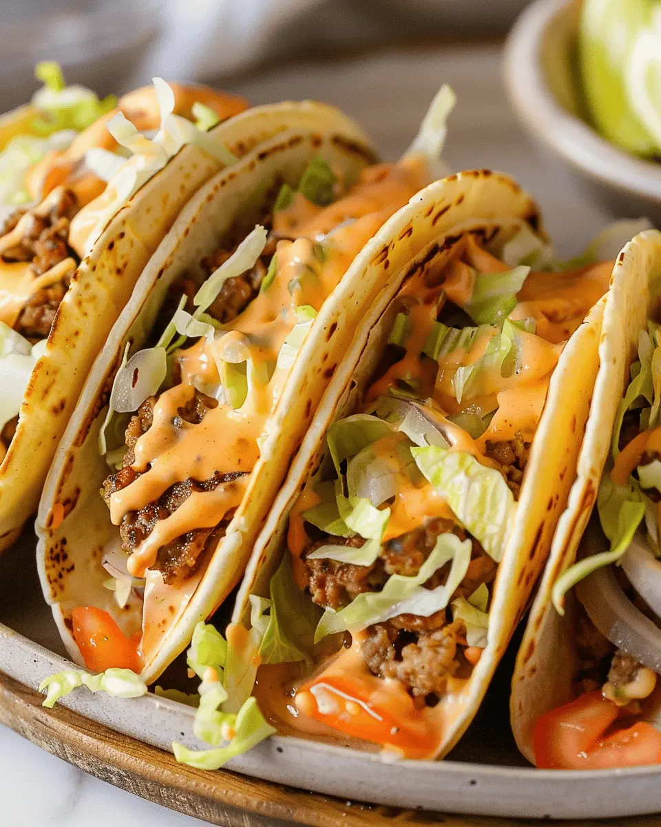 Big Mac Style Smash Burger Tacos: Juicy and Easy Homemade Delight