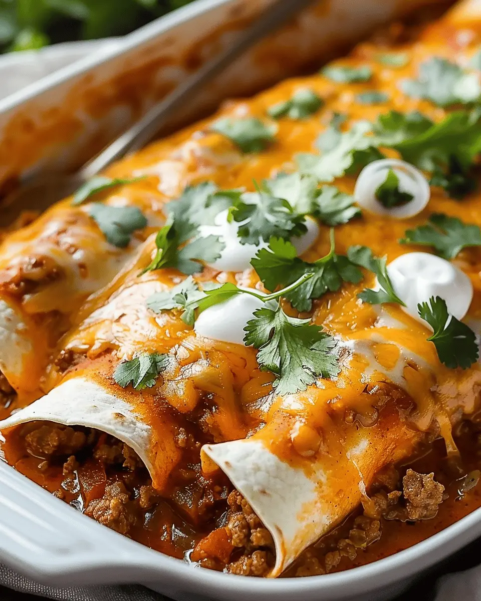 Easy Ground Beef Enchiladas: A Flavorful Twist on Tradition