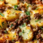 Hobo Casserole with Ground Beef and Potatoes