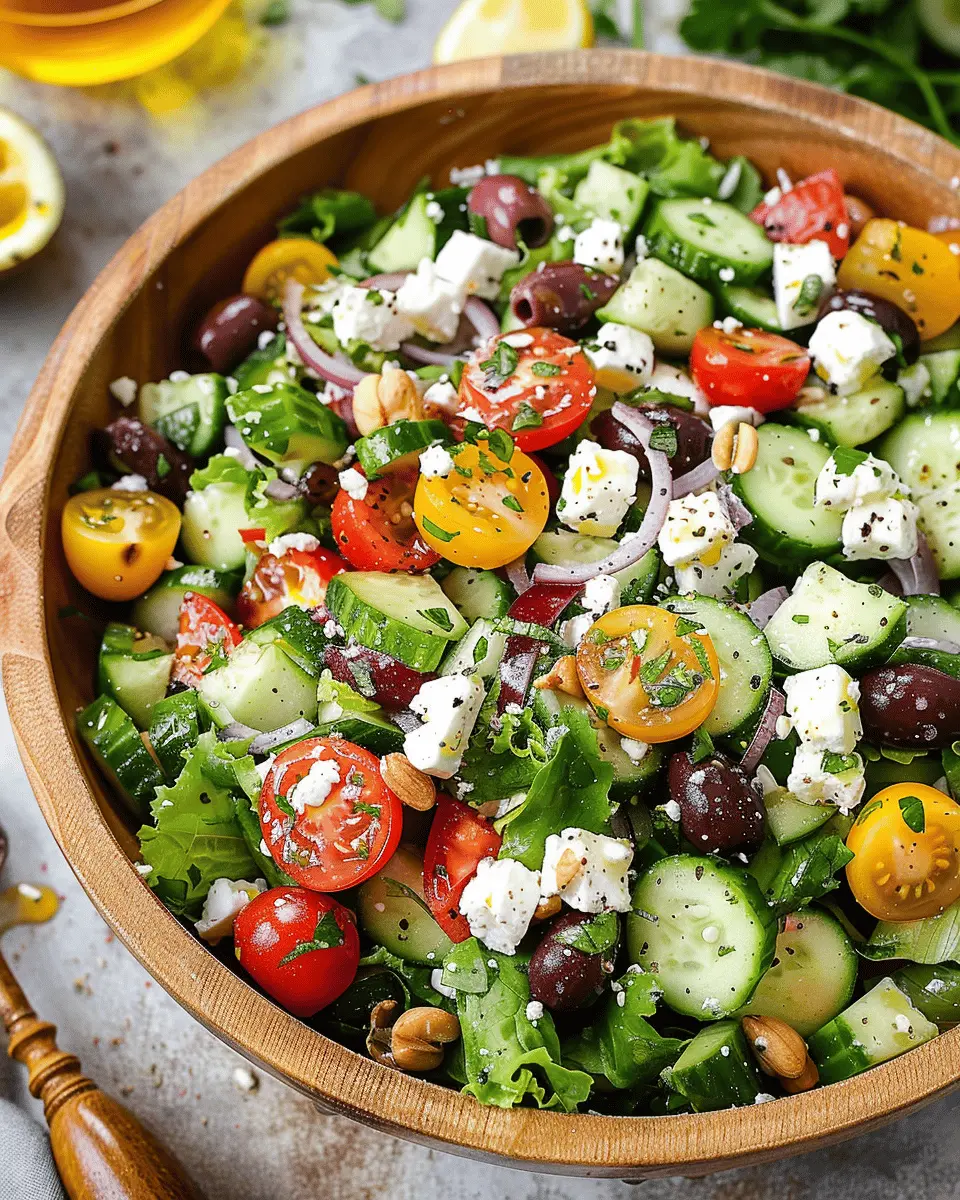 Recipe for Mediterranean Salad: Easy, Fresh, and Flavorful Delight