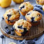 Bakery Style Lemon Blueberry Streusel Muffins