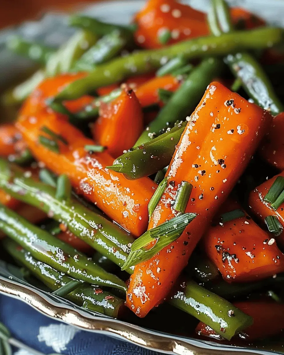 Honey Glazed Carrots and Green Beans: A Delightfully Easy Side Dish