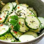 Easy California Roll Cucumber Salad