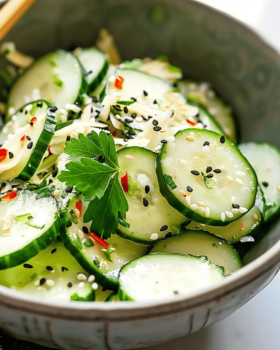 Easy California Roll Cucumber Salad with Turkey Bacon Delight