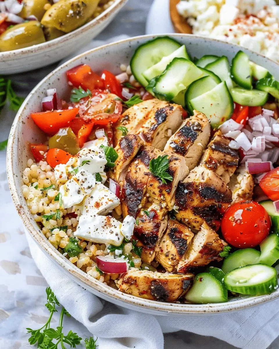 Greek Chicken Bowl: A Fresh, Healthy Twist for Home Cooks