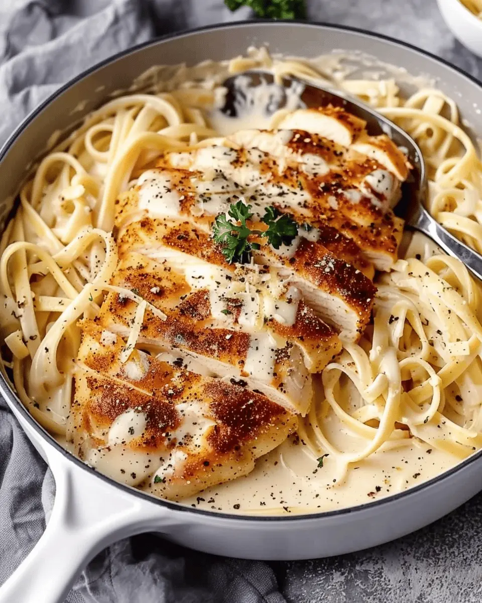 Chicken Alfredo with Turkey Bacon: A Creamy Indulgence at Home