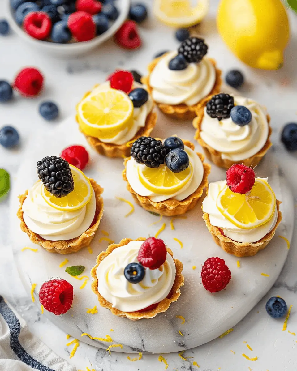 Mini No-Bake Lemon Cheesecake Tarts: The Best Easy Recipe Ever