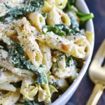 Spinach and Artichoke Penne Pasta Salad