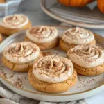 Soft Pumpkin Cookies with Cinnamon Frosting