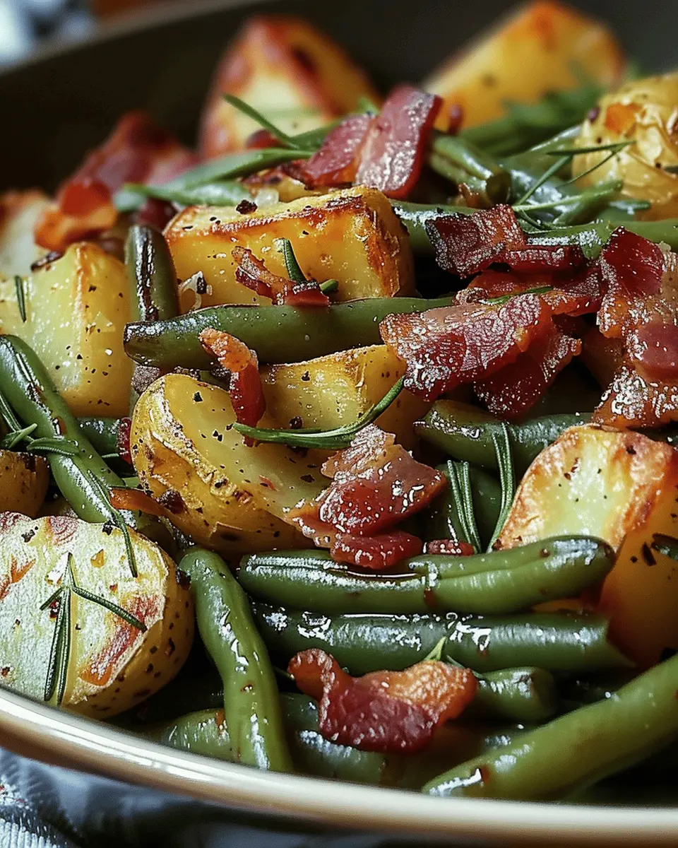 Country Ranch Green Beans and Potatoes with Turkey Bacon Delight