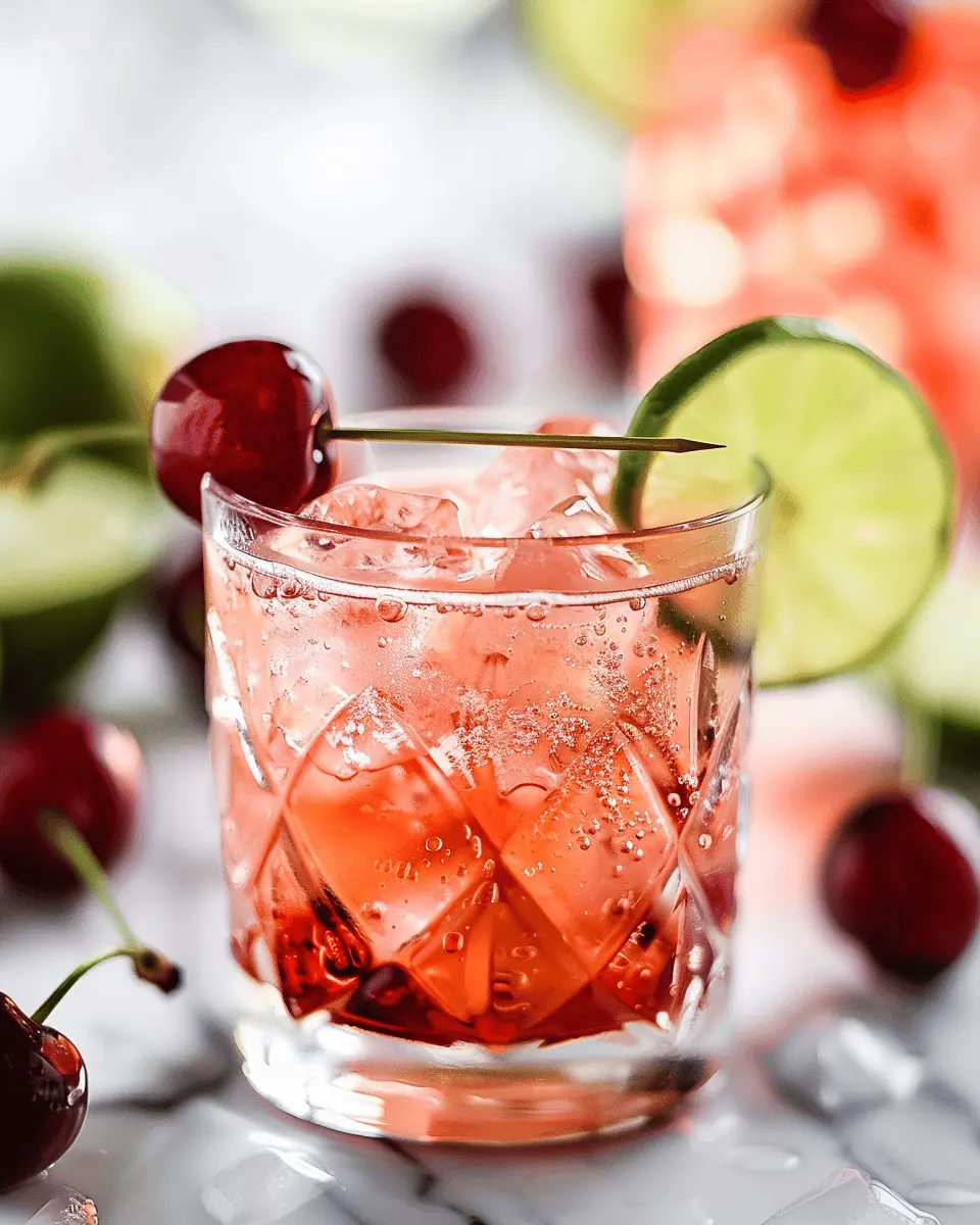 Cherry Lime Gin Fizz: The Refreshing Twist You Need Today