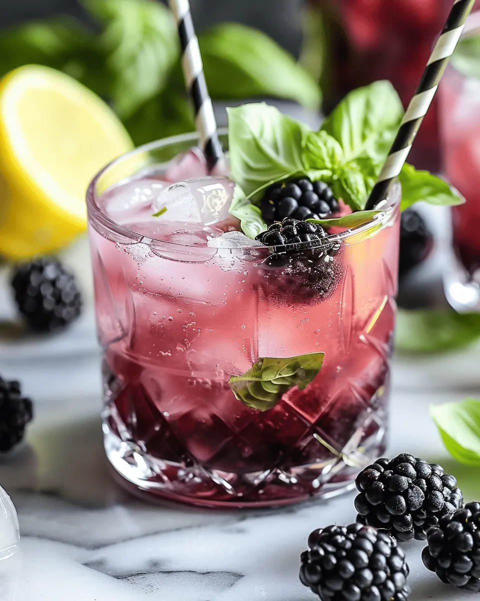 Blackberry Basil Lemonade: Refreshing and Easy Summer Delight