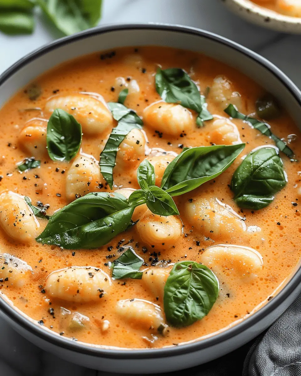 Creamy Tomato Gnocchi Soup: An Indulgent Twist for Dinner