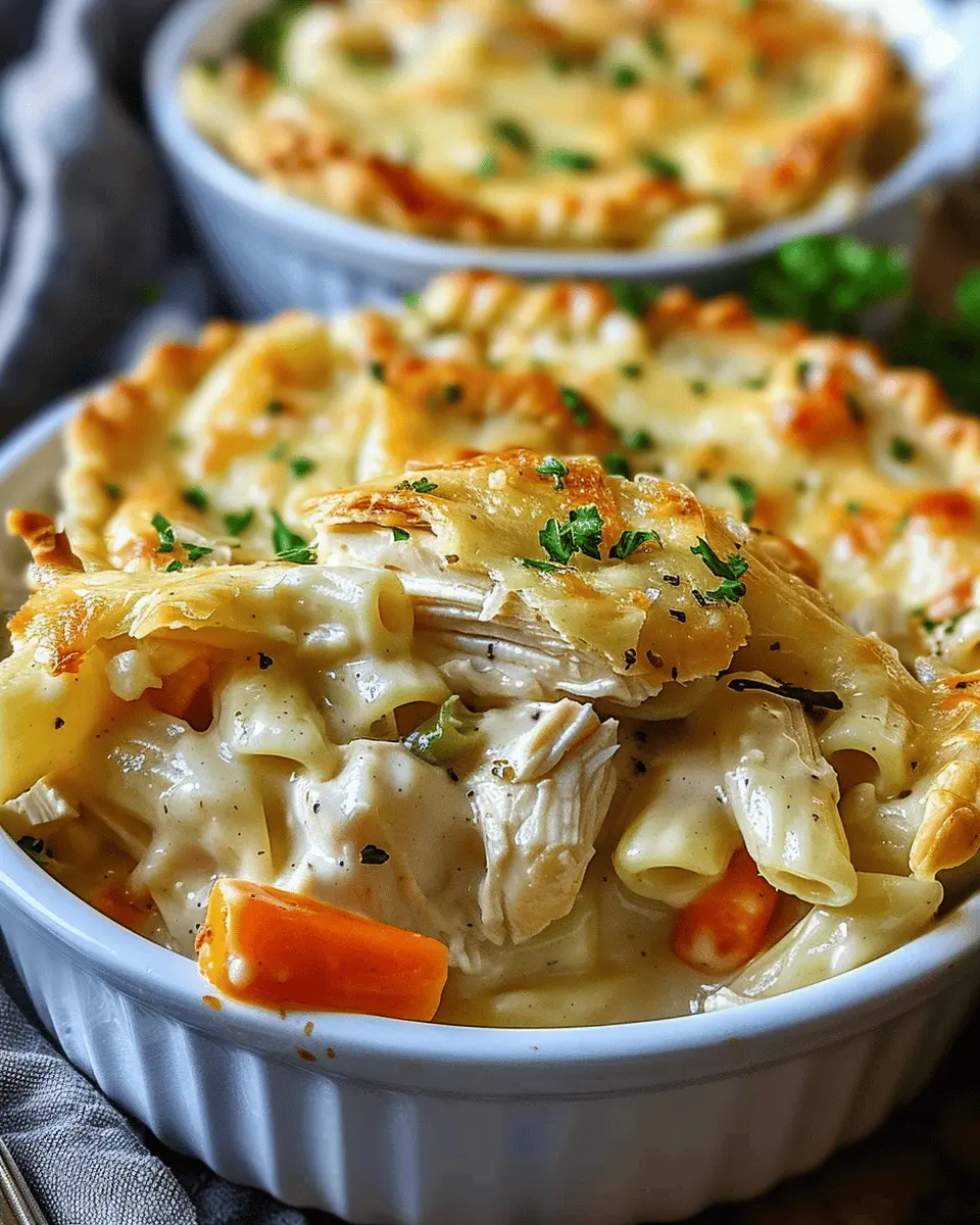 Creamy Chicken Pot Pie Pasta: A Cozy and Indulgent Twist