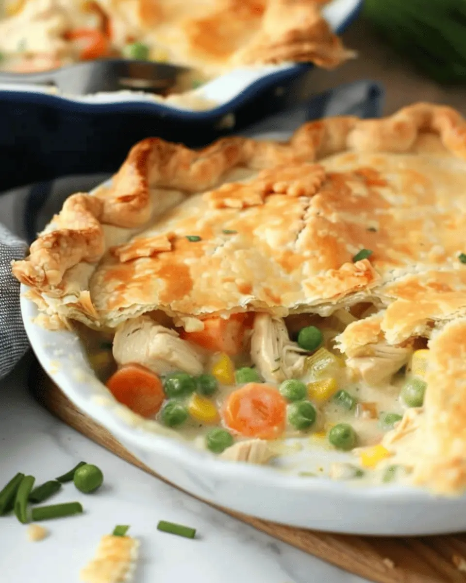 Chicken Pot Pie Delight: A Comforting Twist with Turkey Bacon