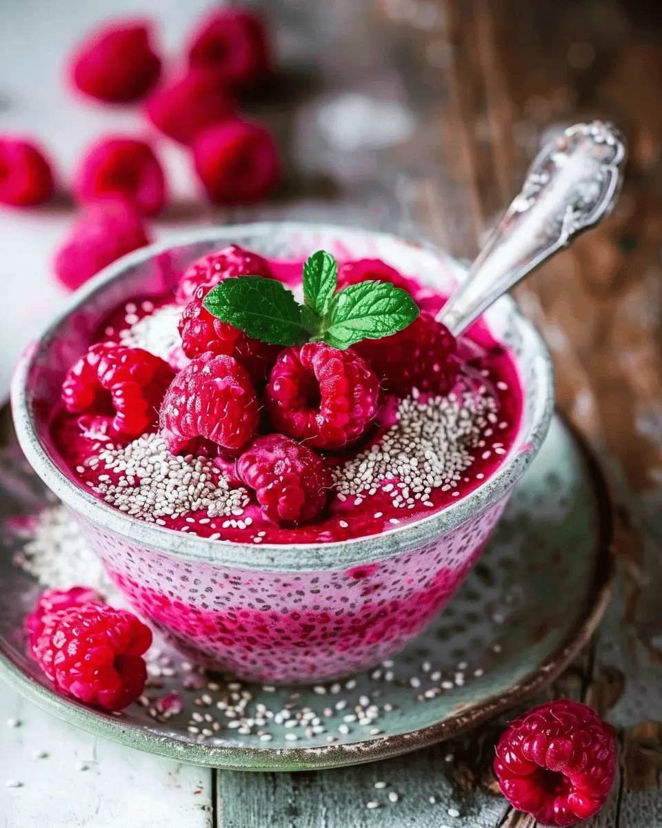 Raspberry Chia Pudding: Easy and Indulgent Healthy Dessert Recipe