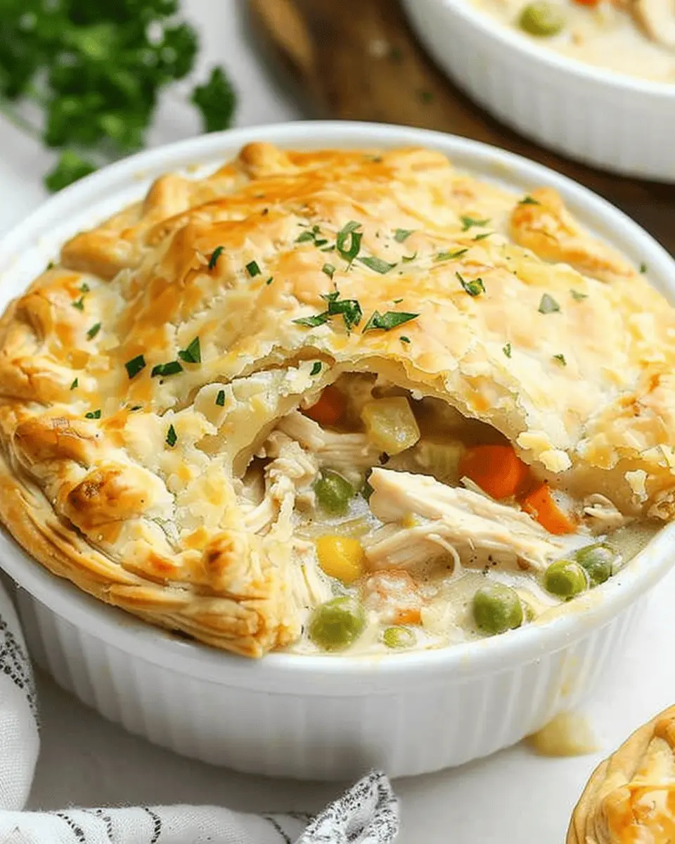 Easy Slow Cooker Chicken Pot Pie with Turkey Bacon Delight