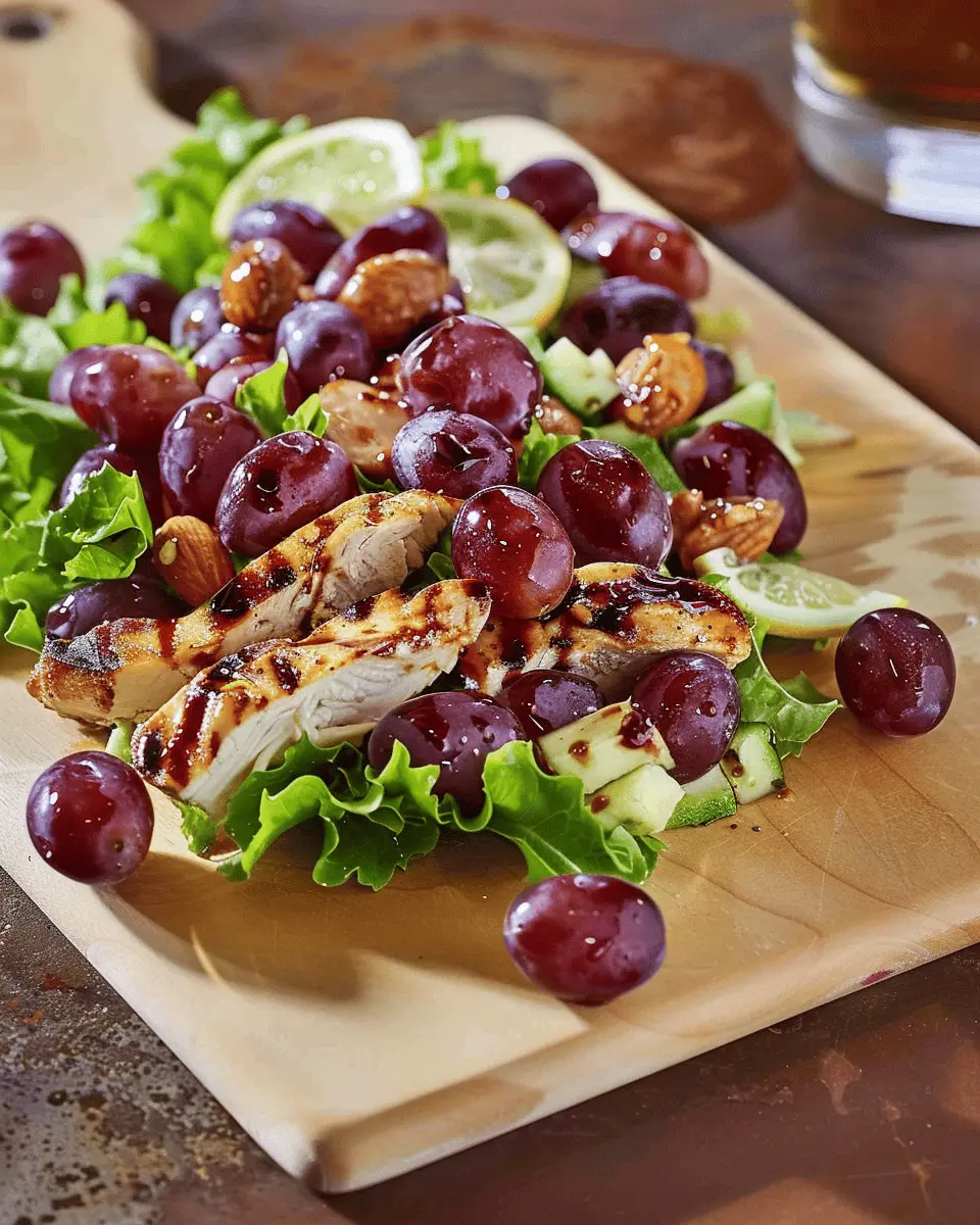 California Grape and Chicken Salad with Lemon-Balsamic Vinaigrette Delight