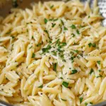 Garlic Parmesan Orzo Pasta Recipe