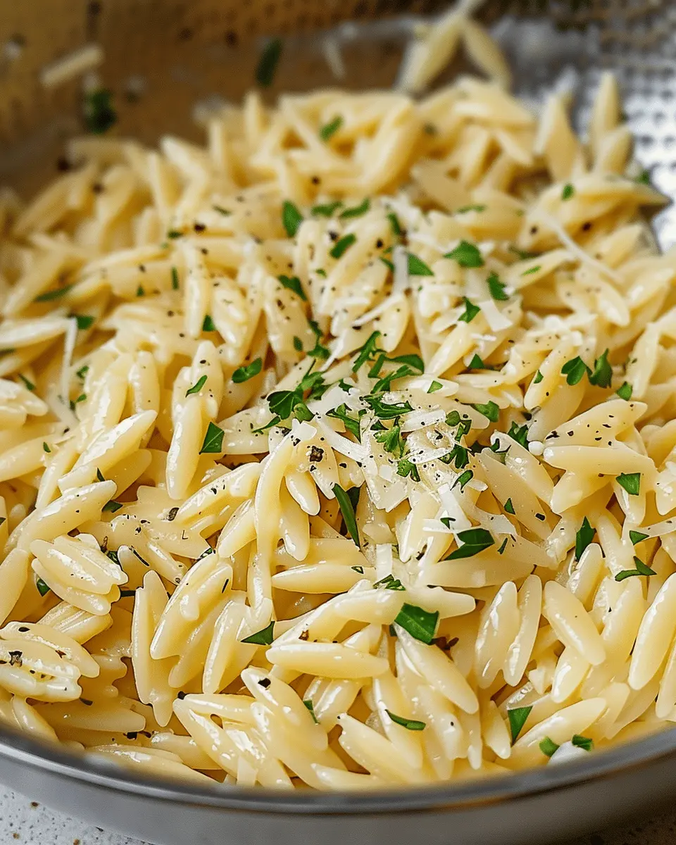 Garlic Parmesan Orzo Pasta Recipe: Easy Comfort Food Delight