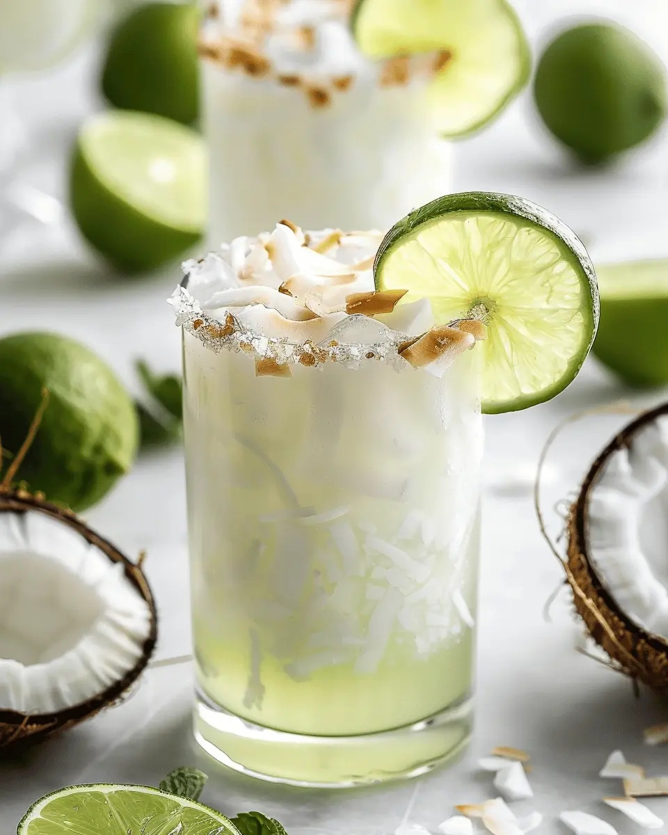 Coconut Lime Refresher: The Best Homemade Chill Drink Recipe