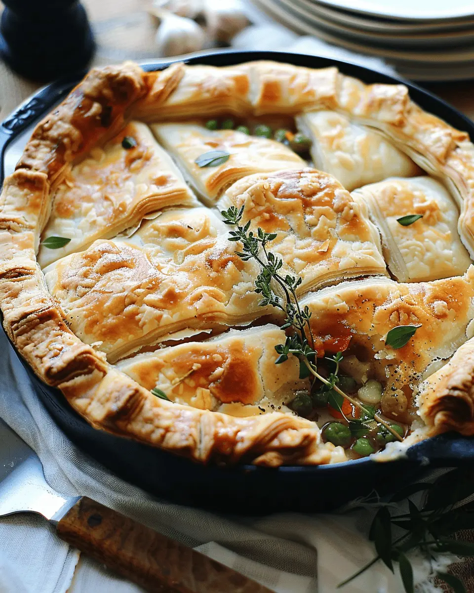 French-Inspired Chicken Pot Pie with Turkey Bacon Delight