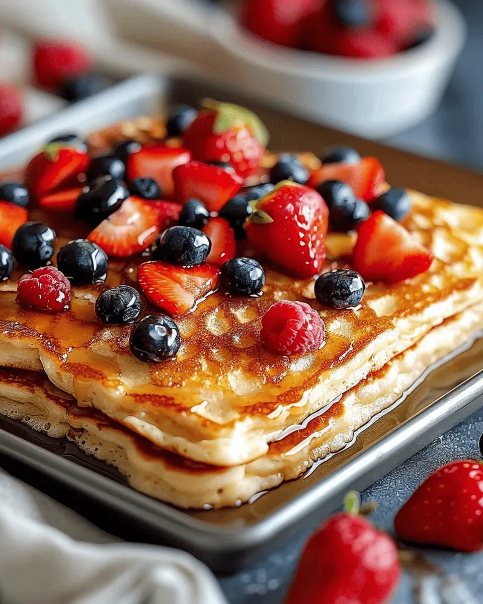 Quick and Easy Sheet Pan Pancakes: A Fun Family Breakfast Delight