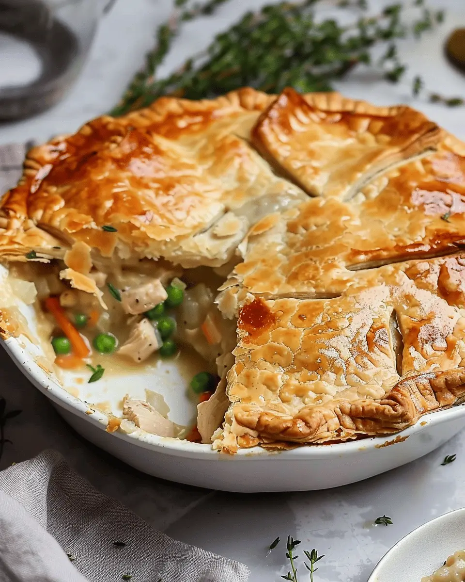 Chicken Pot Pie Made Easy: A Comforting Turkey Bacon Twist