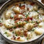 Creamy Chicken and Bacon Gnocchi Soup