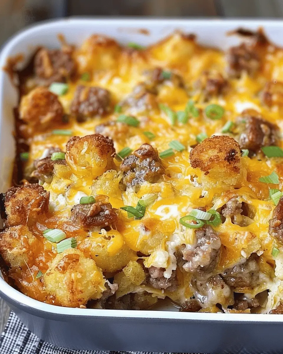 Tater Tot Sausage Breakfast Casserole: Easy Family Favorite Recipe