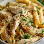 Healthy Garlic Parmesan Chicken Pasta Recipe