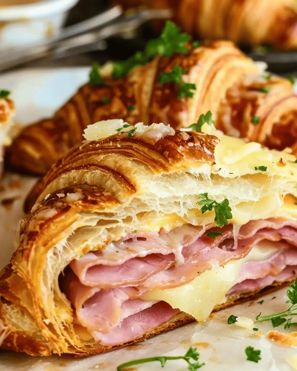 Ham and Cheese Croissant Recipe: Easy Chicken Ham Delight